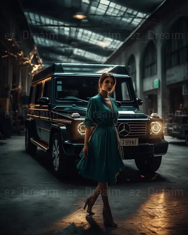 Elegant Car Portraits With People