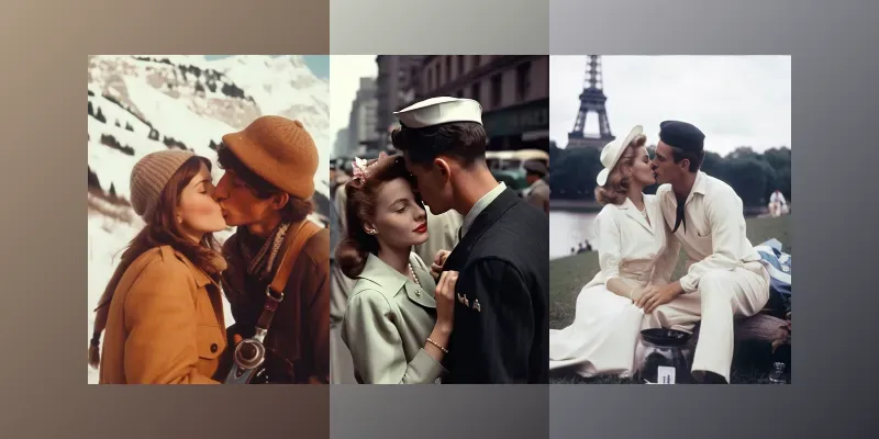 Vintage Visions Capturing The Past generated by undefined