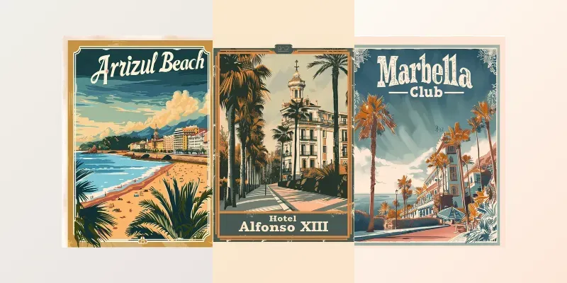 Vintage Hotel Charm Posters generated by undefined