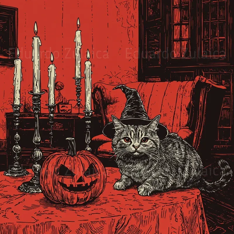 Halloween Haunt Elegant Art Scenes