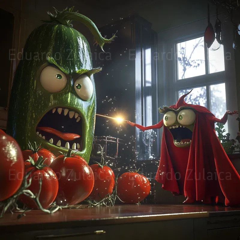 Veggie Tales The Blender Chronicles Midjourney Prompt PromptBase