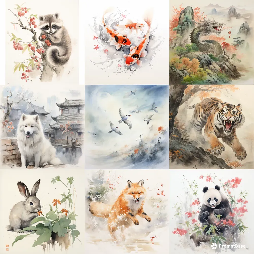 Watercolored Creature Painting