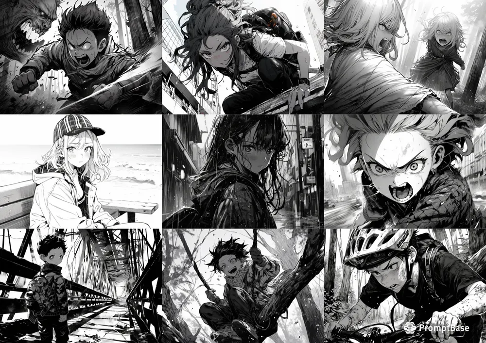 Closeup Shots Anime Manga Comic Pages