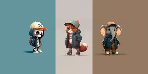 Fantasy 2D Creatures And Character Designs generated by midjourney
