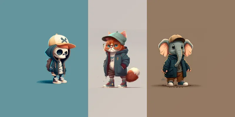 Fantasy 2D Creatures And Character Designs generated by undefined
