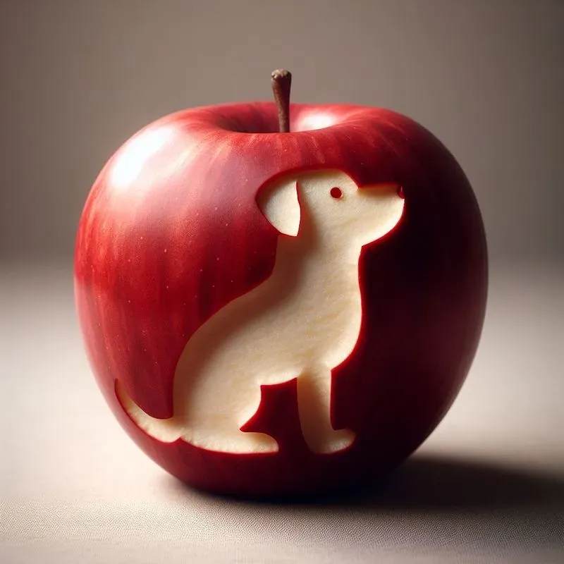 Carved Apple Art
