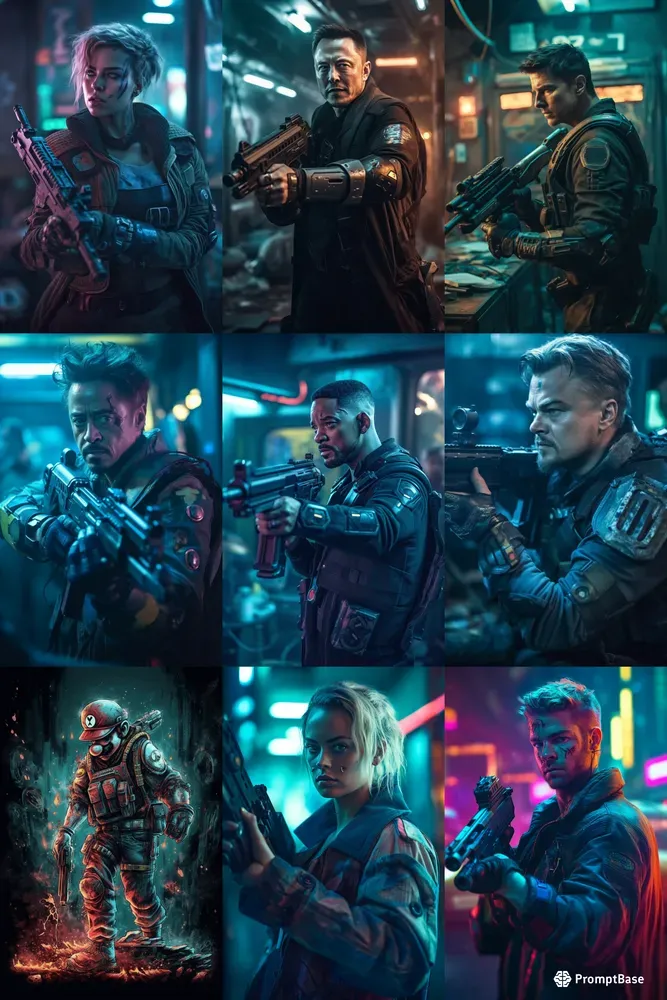 Celebrity Cyberpunks