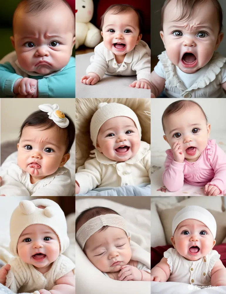 Cute Baby Expression Photoshoots