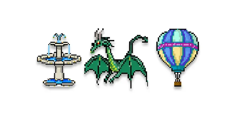 Pixel Art Items generated by undefined