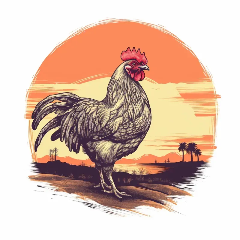 Cool Retro Sunset Animals With Sunglasses