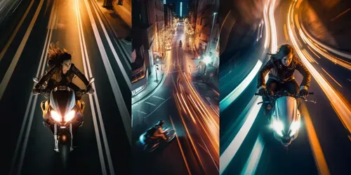Fancy Light Trails generated by midjourney