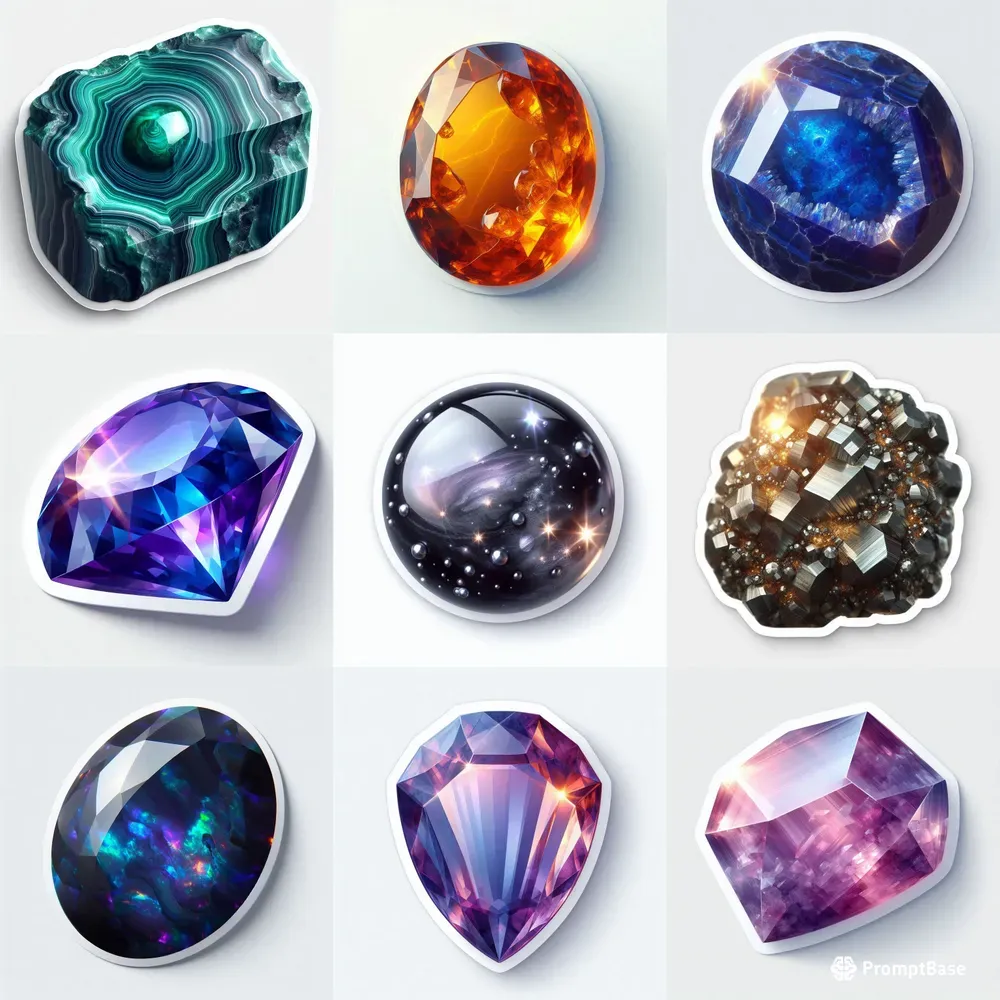 Gemstone Stickers