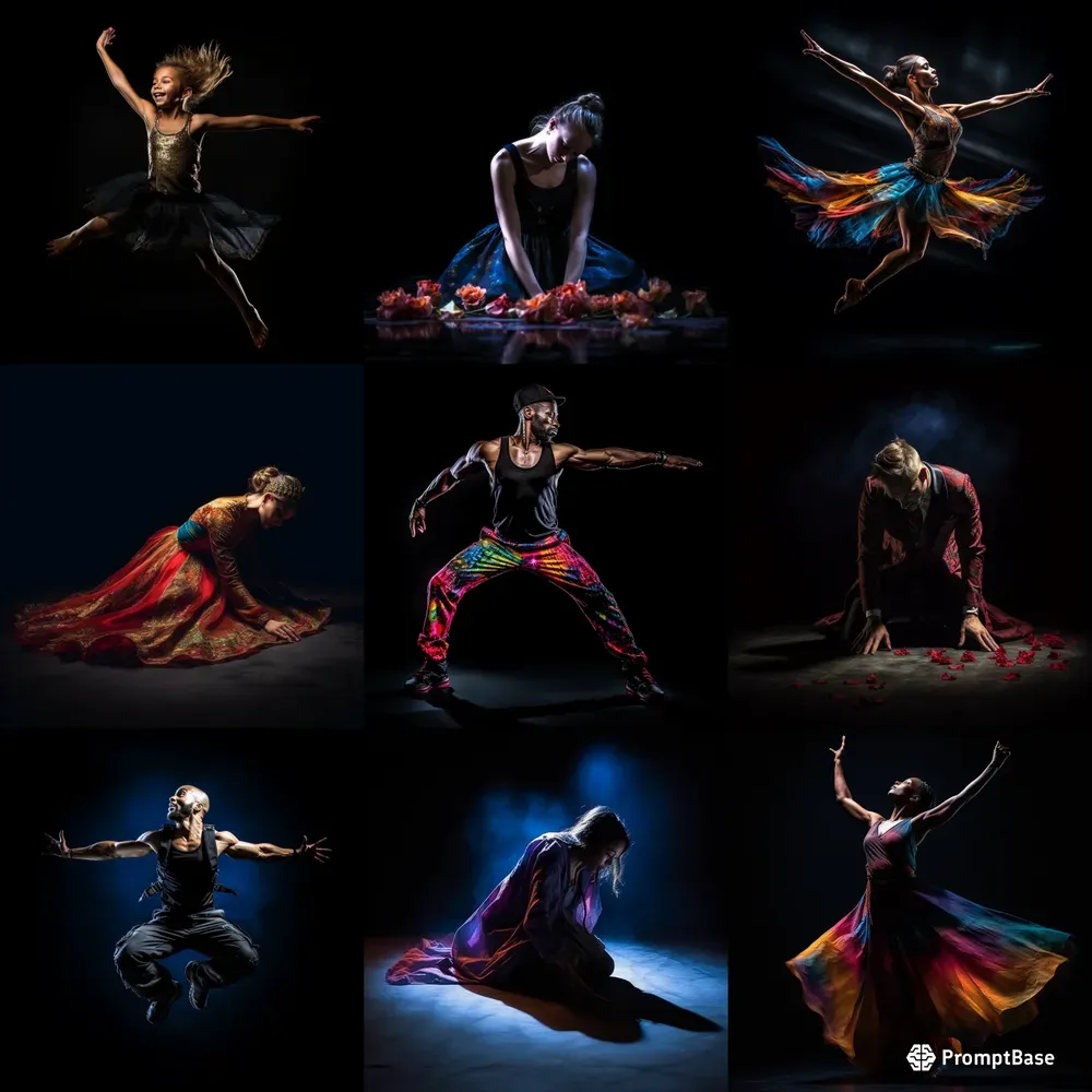 Emotional Interpretive Dance Poses