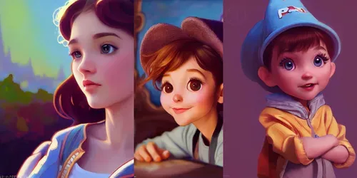 Pixar Portrait generated by midjourney