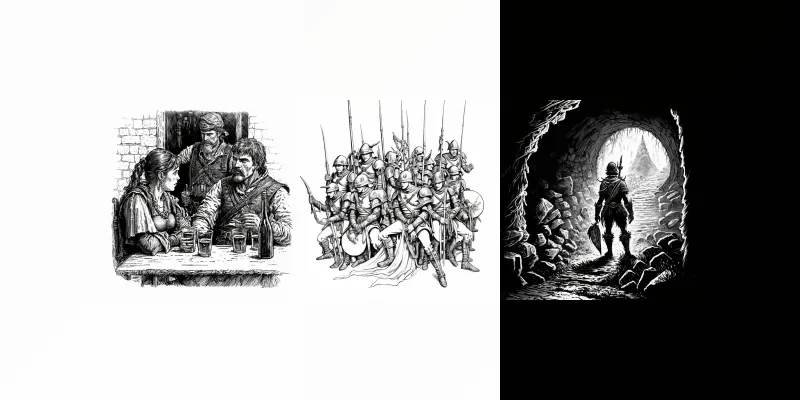 Adventure Book Illustrations generated by undefined