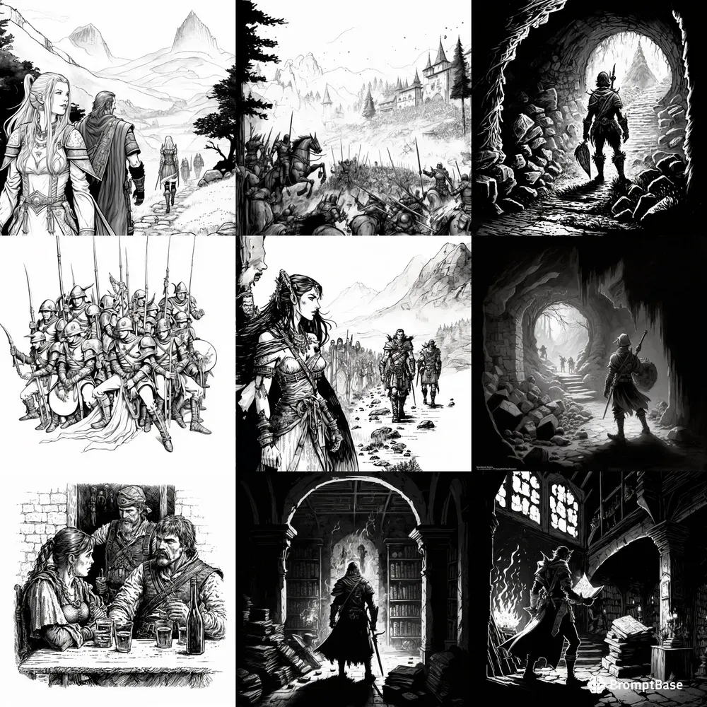 Adventure Book Illustrations