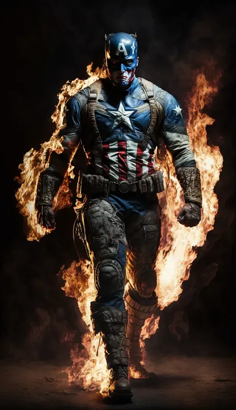 Super Heroes On Fire
