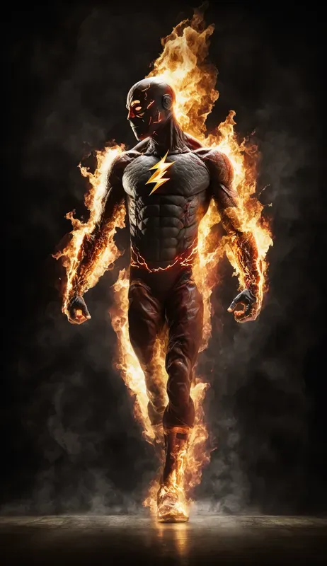 Super Heroes On Fire
