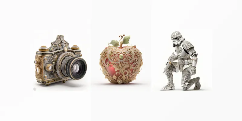 Luxurious Sculptures generated by undefined