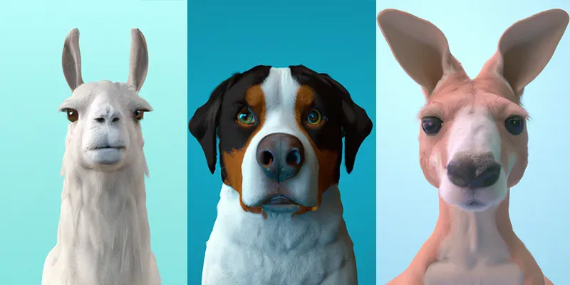 3D Animal Avatars generated by undefined