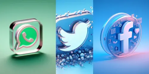 Vibrant 3D Logos And Icons Glass generated by dalle
