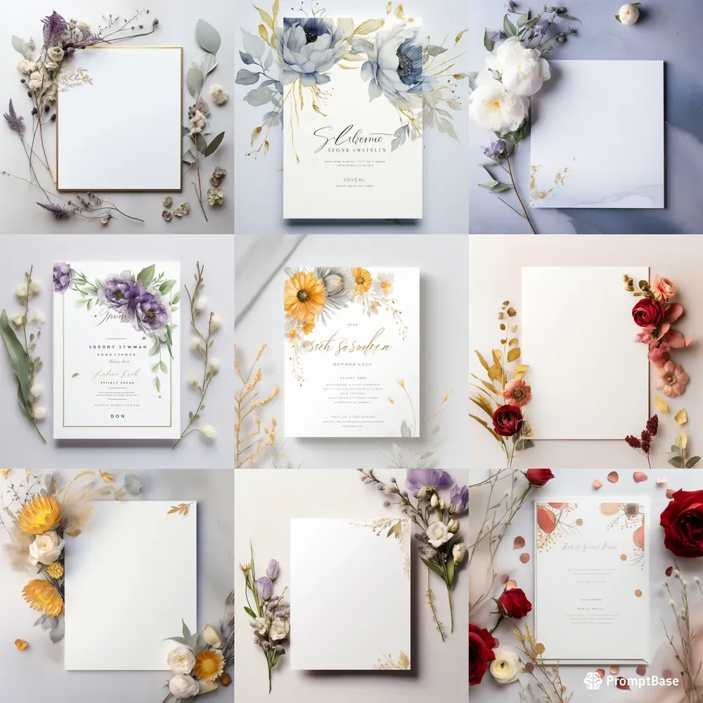 Elegant Simple Wedding Invitations