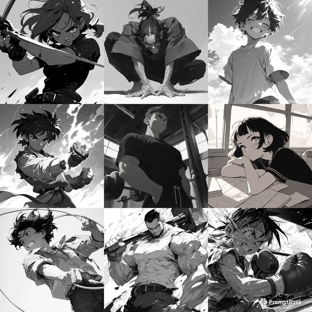 Monochrome Anime Stills