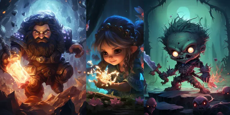 RPG Splash Art Designs generated by undefined