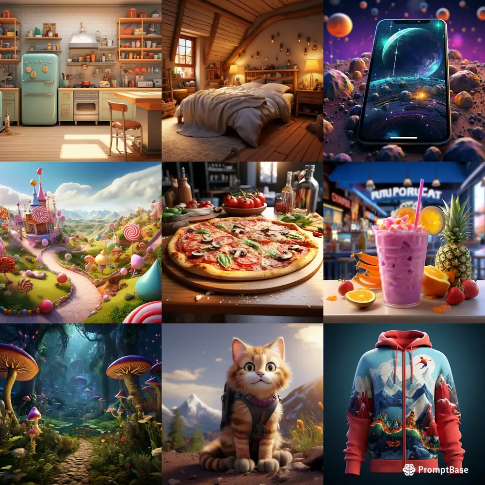 3D Pixar Style Images