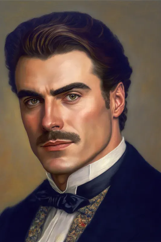 Victorian Era Painted Portraits Of Men