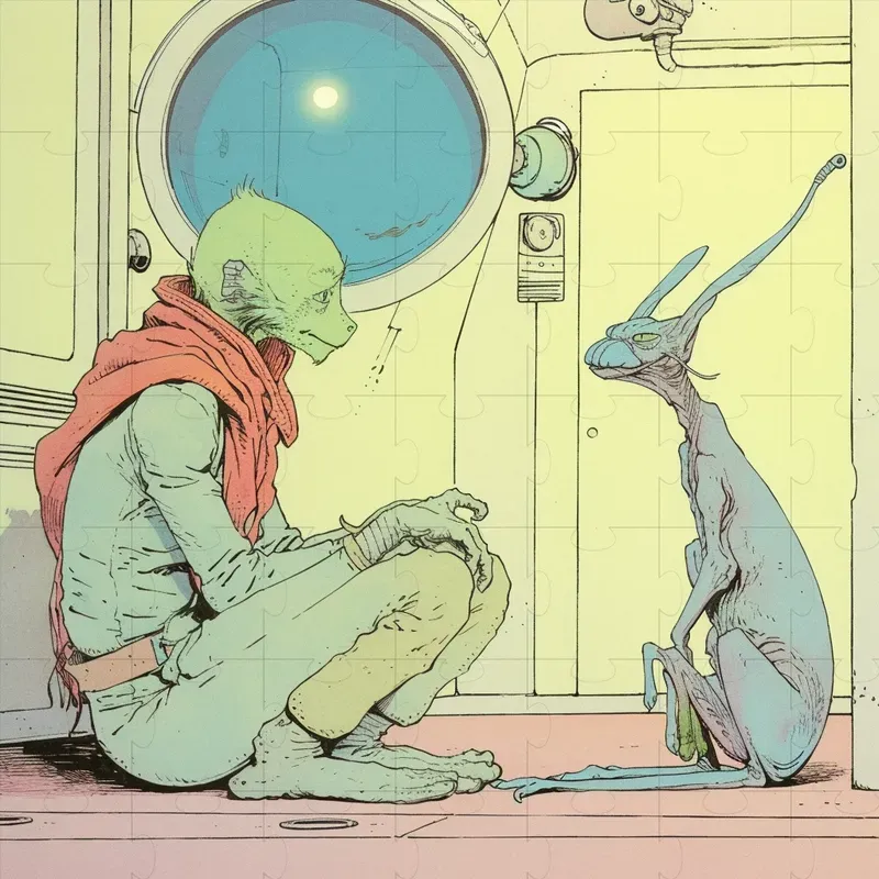 Retro Comic Book Sci-fi Illustrations