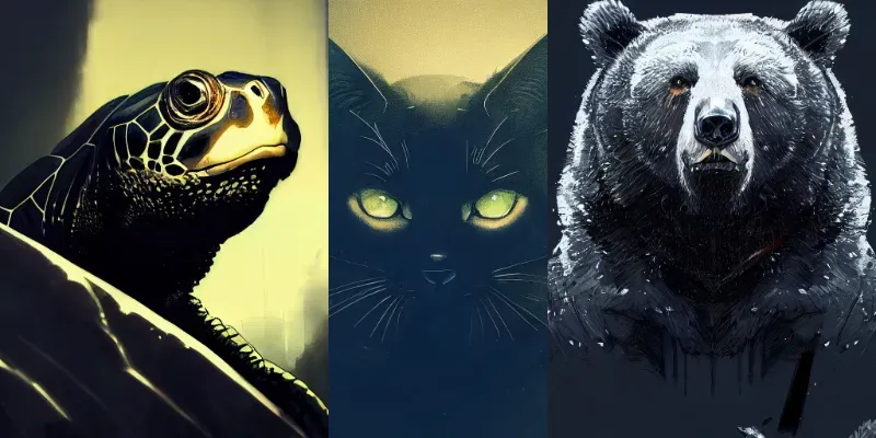 Animals Epic Portrait generated by undefined