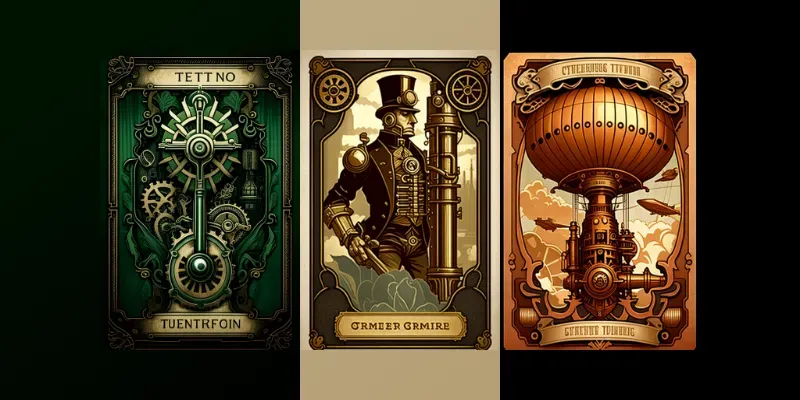 Steampunk Tarot Cards generated by undefined