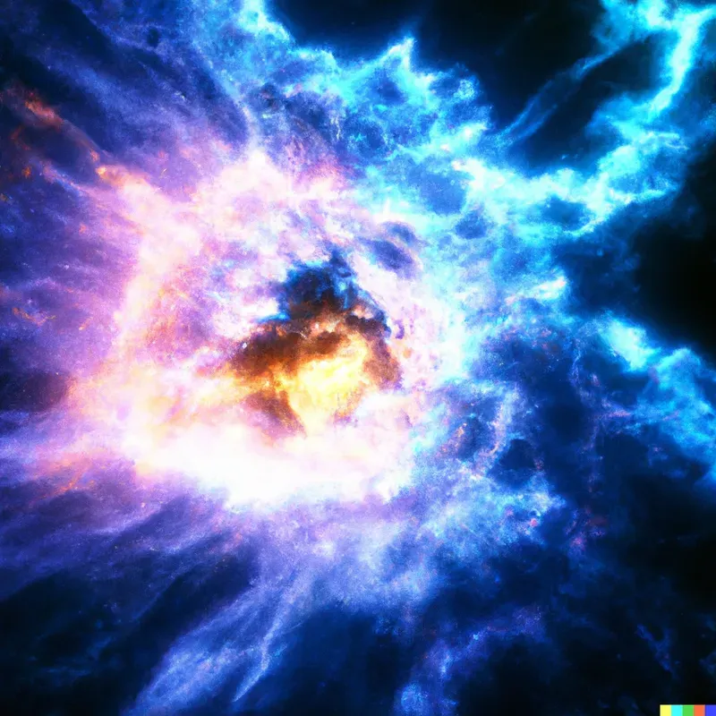 Colorful Space Scene