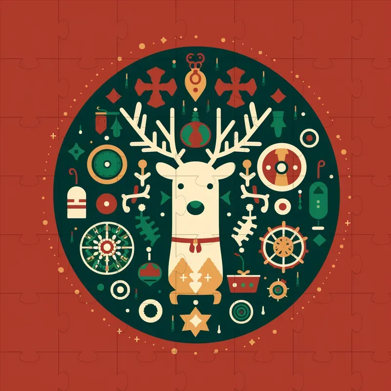Christmas-themed Logo Design