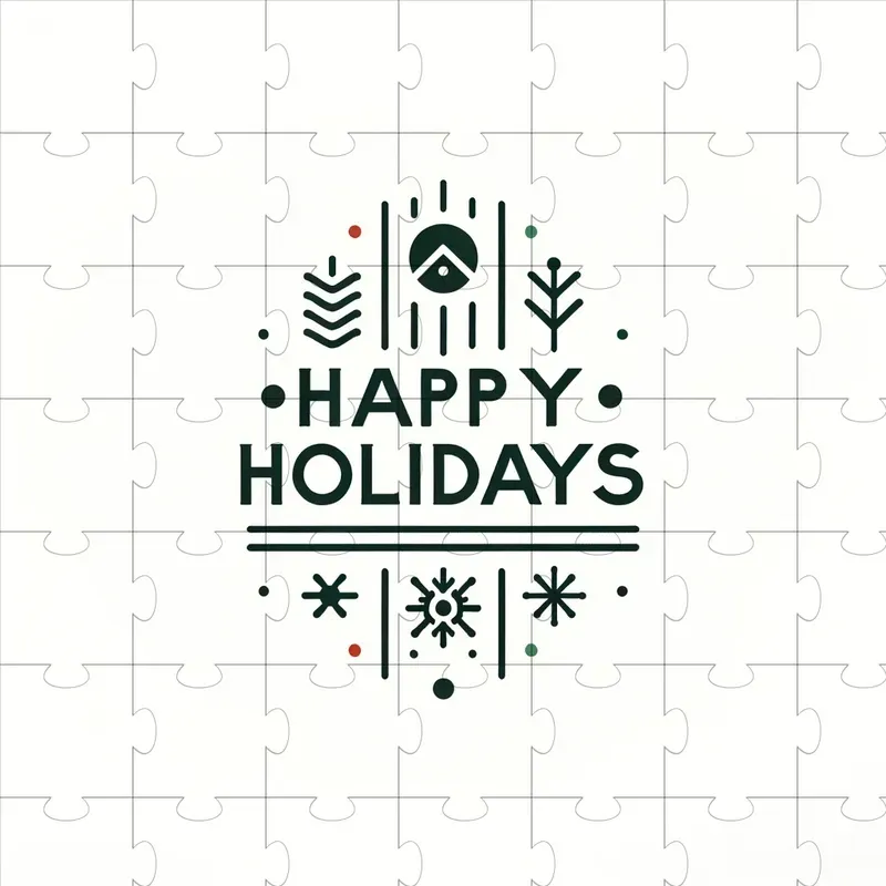 Minimalistic Christmas Typography With Dall-e 3