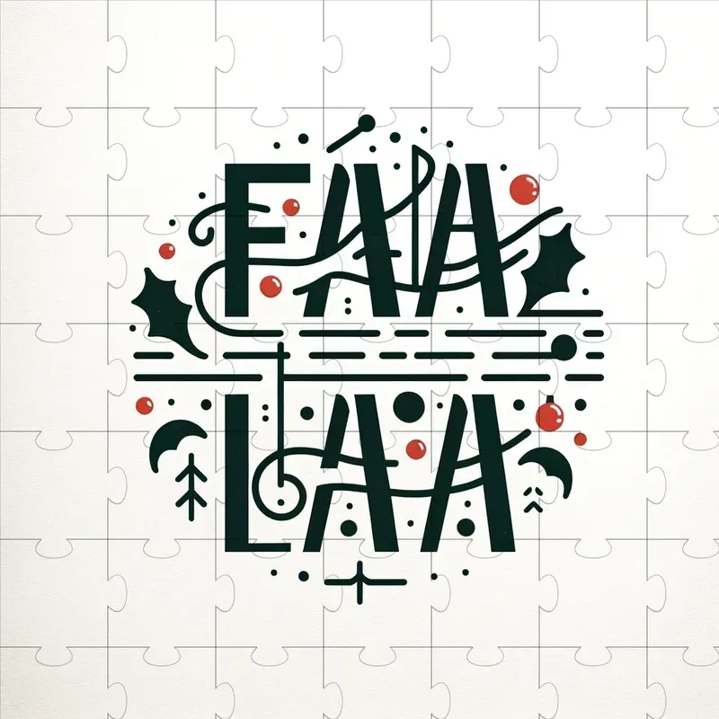 Minimalistic Christmas Typography With Dall-e 3