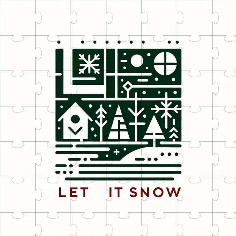 Minimalistic Christmas Typography With Dall-e 3