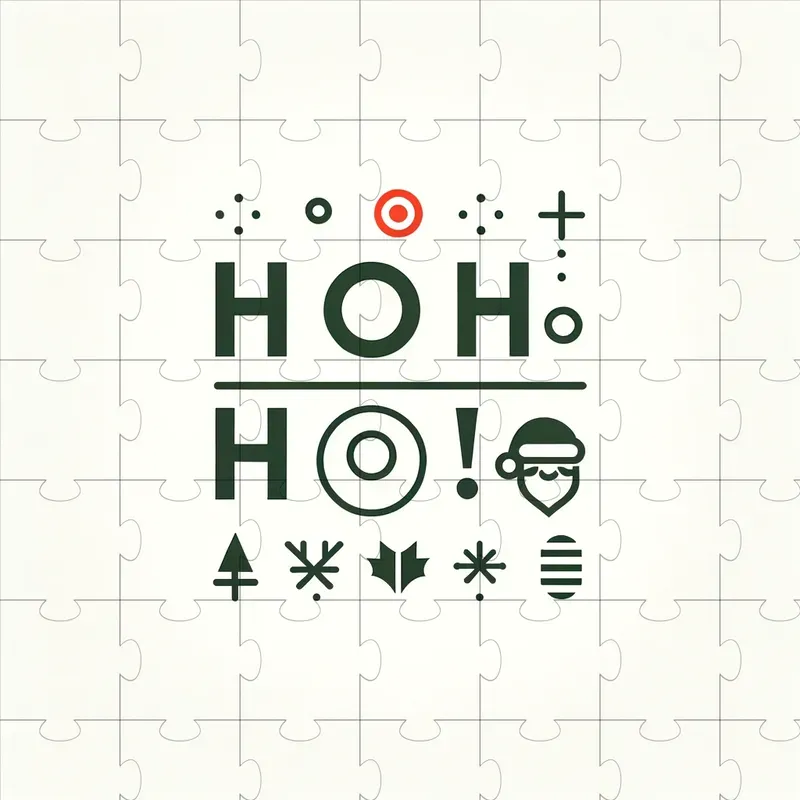 Minimalistic Christmas Typography With Dall-e 3