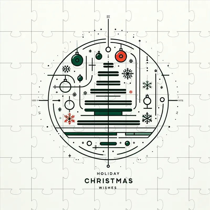 Minimalistic Christmas Typography With Dall-e 3