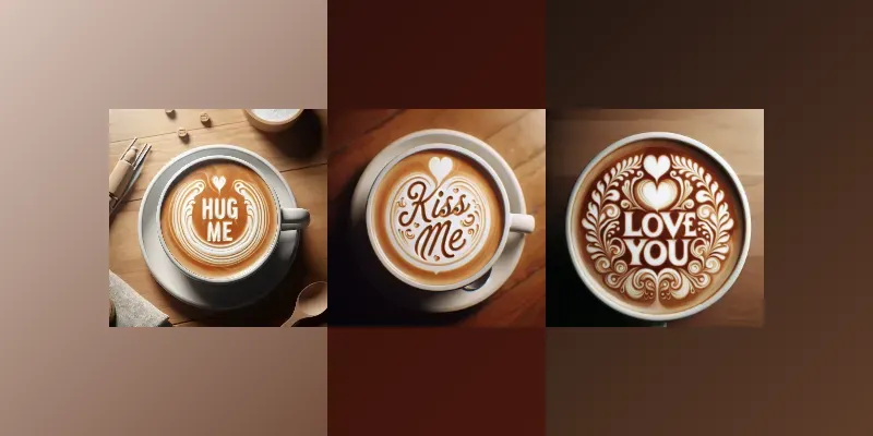 Latte Art Typography generated by undefined
