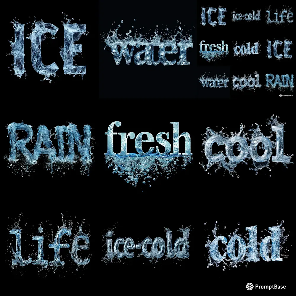 Fluid Water Fonts For Text
