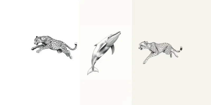 Pencil Animal Illustrations generated by undefined