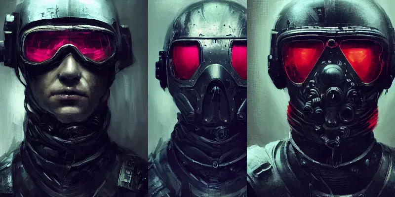 Dark Cyberpunk Soldier generated by undefined
