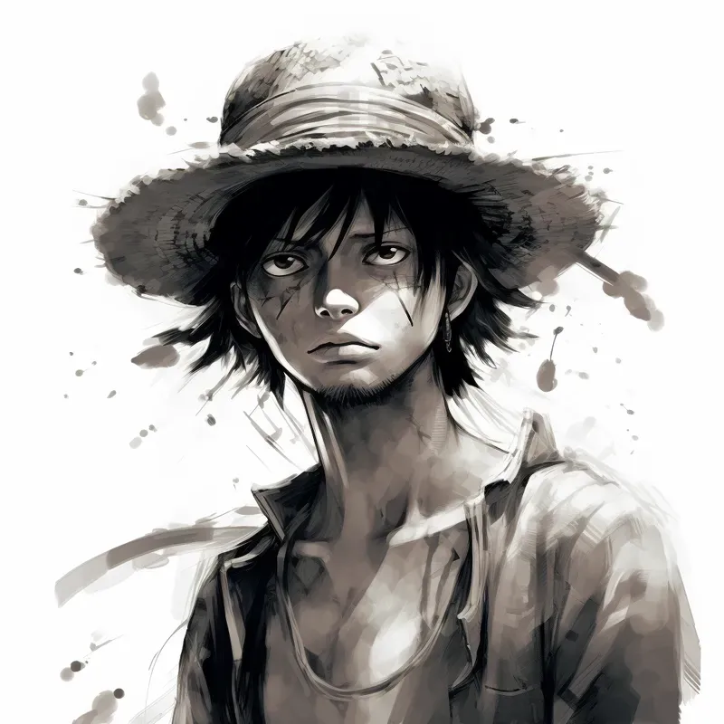 Drawings Anime Characters Black And White
