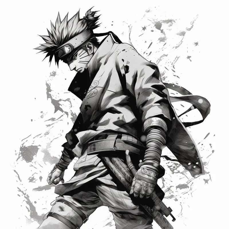 Drawings Anime Characters Black And White