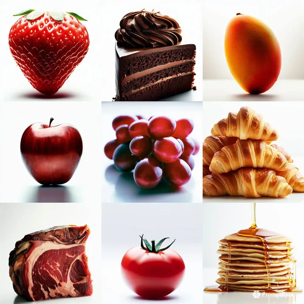 Foods On Pristine White Backgrounds