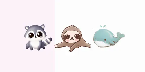 Chibi Style Animals generated by dalle