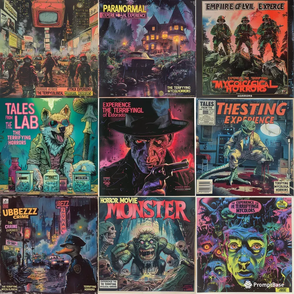 80s Horror Comic Books Covers