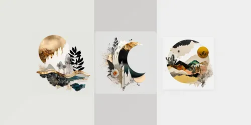 Modern Collages generated by midjourney